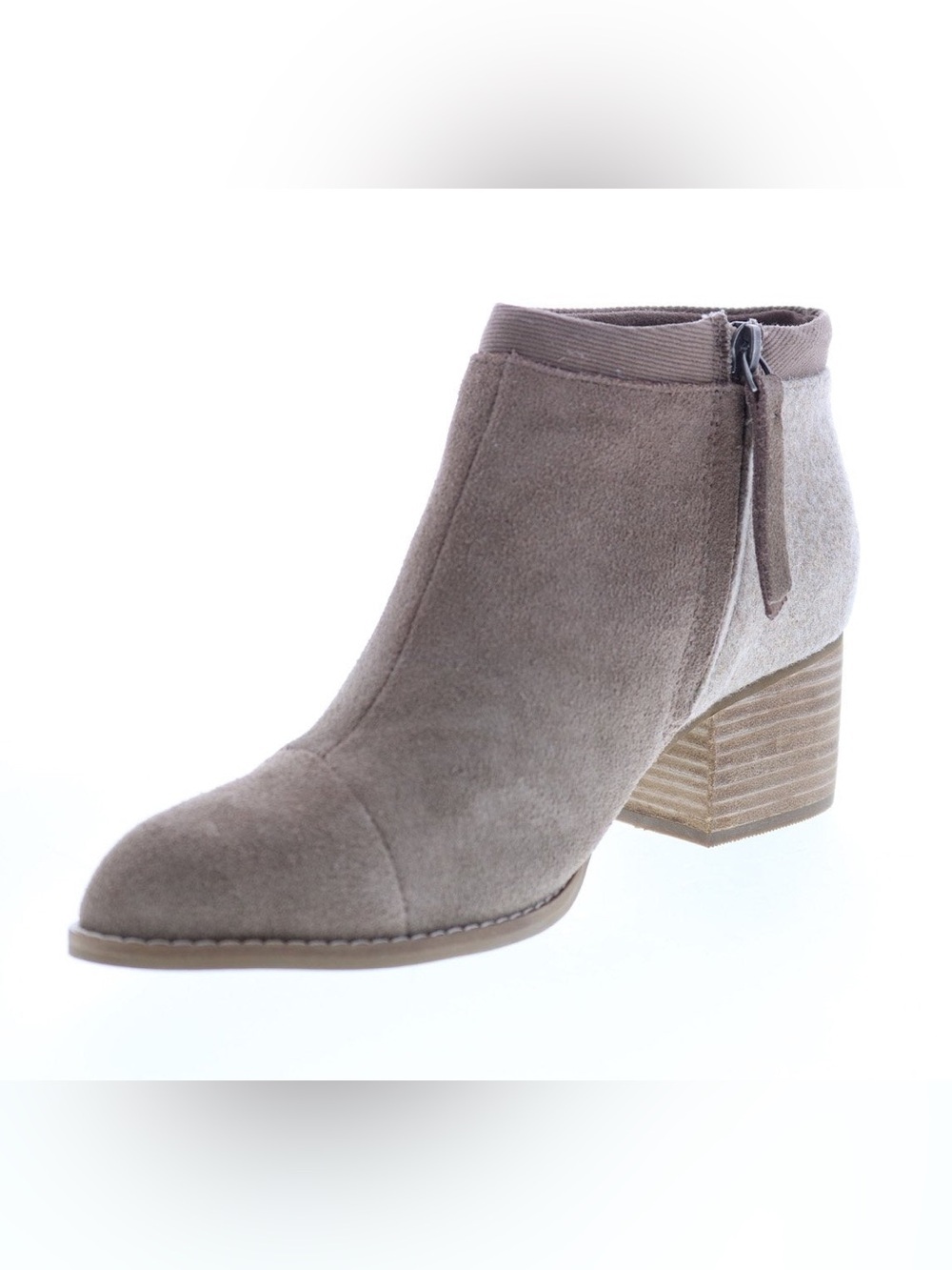Toms Loren 10014146 Womens Gray Suede Zipper Ankle & Booties Boots
 size 9.5